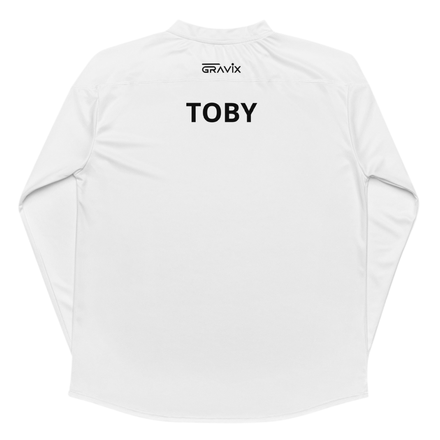 Gravix Jersey-Glacier White Custom Jersey Toby