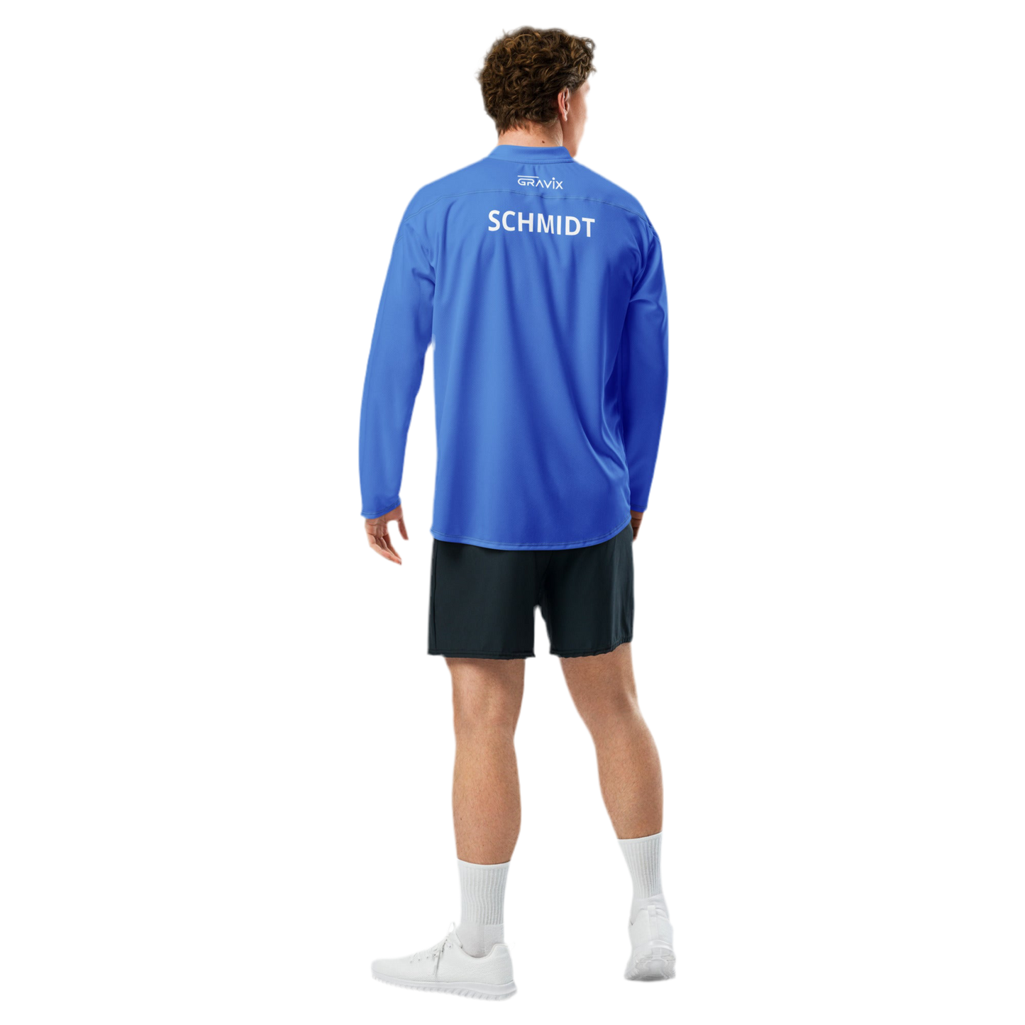 Gravix Jersey-Slate Blue Custom Name: Schmidt