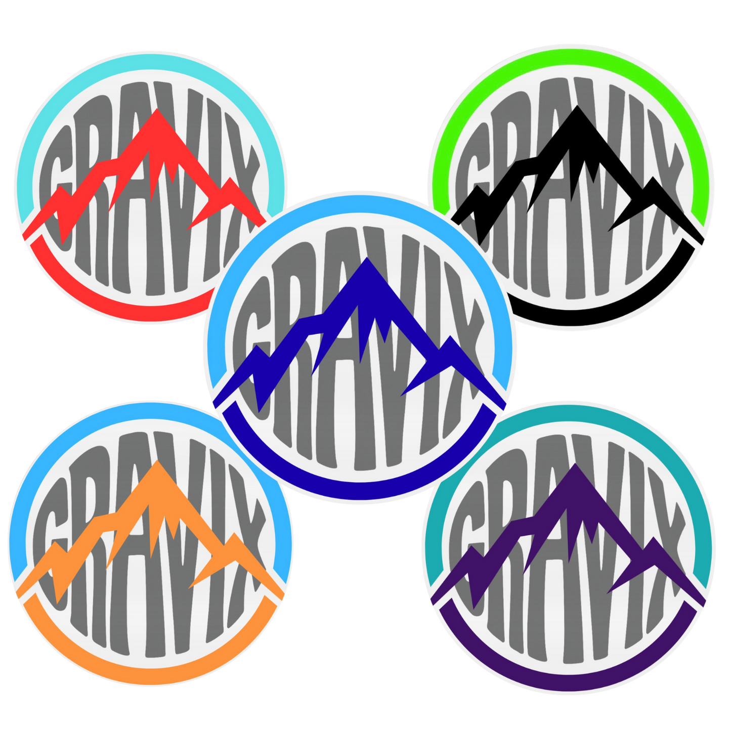 Gravix Colour Splash Stickers 10 stickers!!